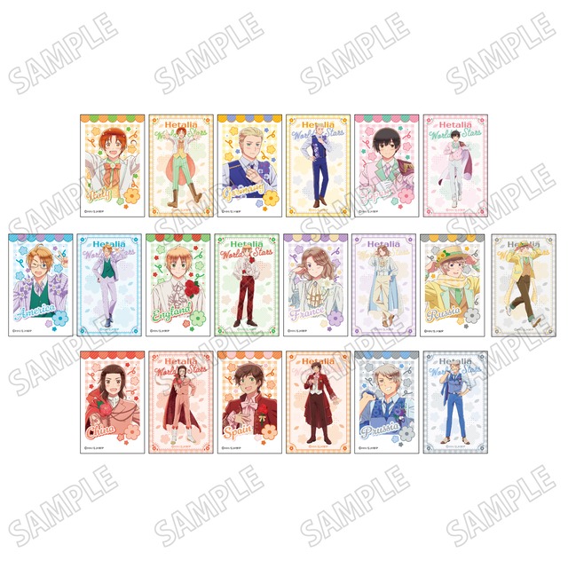 アニメ「ヘタリア World★Stars」 描き下ろしミニフォトカードコレクション【フラワーパレードver.】BOX 全10種