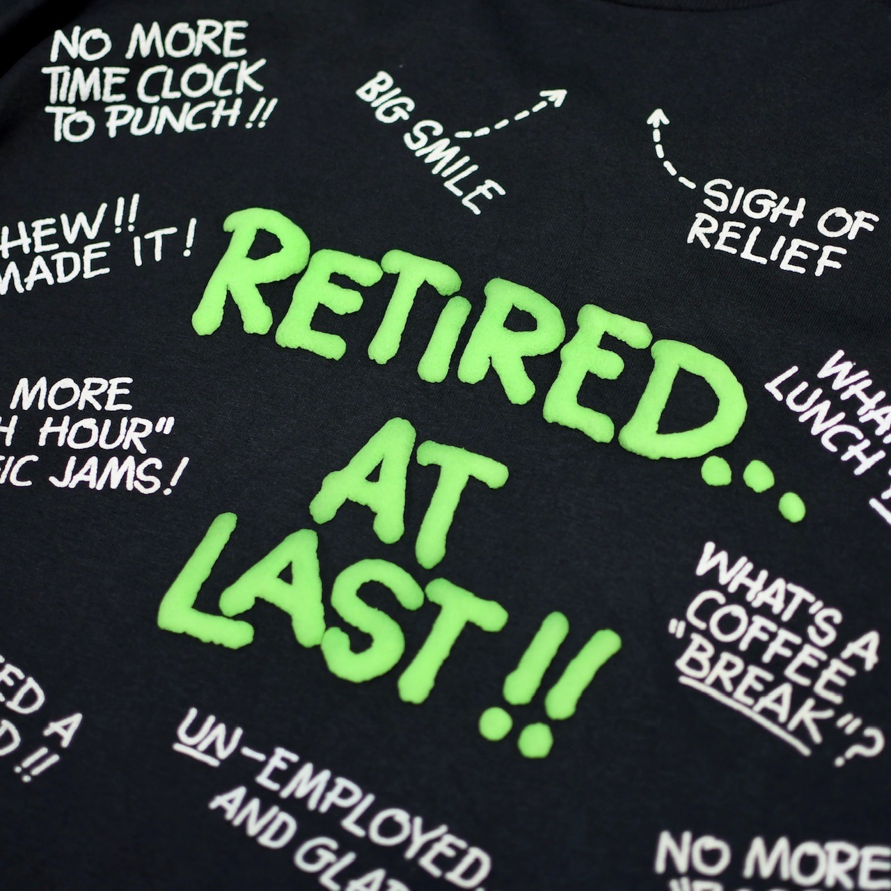 91's RETIRED AT LAST print tee