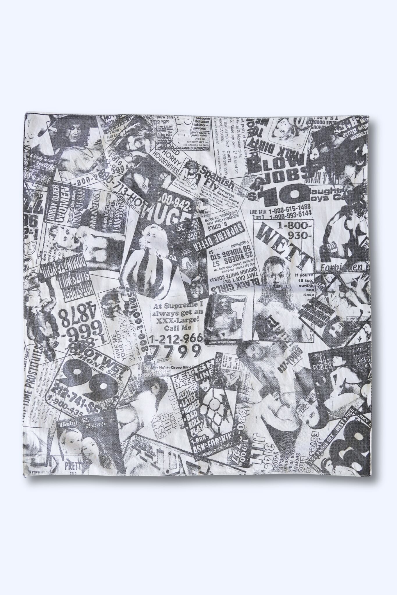 Supreme(シュプリーム)2002SS Porn Newspaper Ads Bandana ポルノ新聞広告バンダナ
