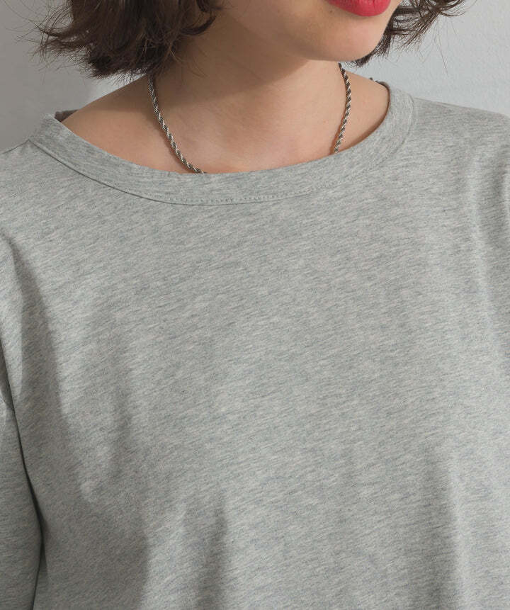 33154 裾レースロングスリーブTシャツ gray | エルキカク