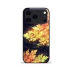 金秋 - 和風 角丸型 強化ガラスiPhoneケース