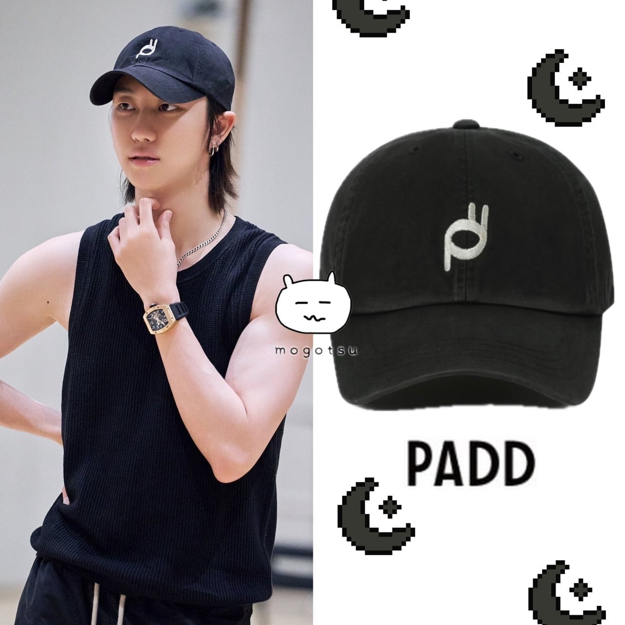 ☆SEVENTEEN ディエイト 着用！！【PADD】Lapin Logo Washed Cap