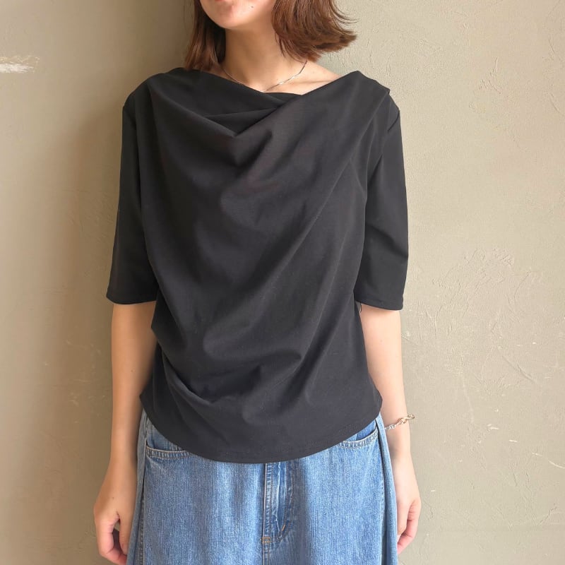 Chan.Tara様専用ページ:【 CLOCHE 】ドレープTシャツブラックなど2点