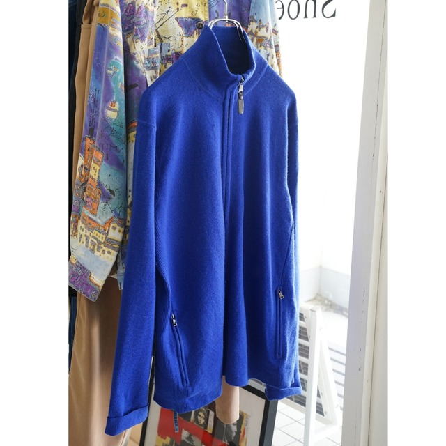 Polo by Ralph Lauren ドライバーズニットジャケット ロイヤルブルー(表記XL・実寸L相当)|NA404