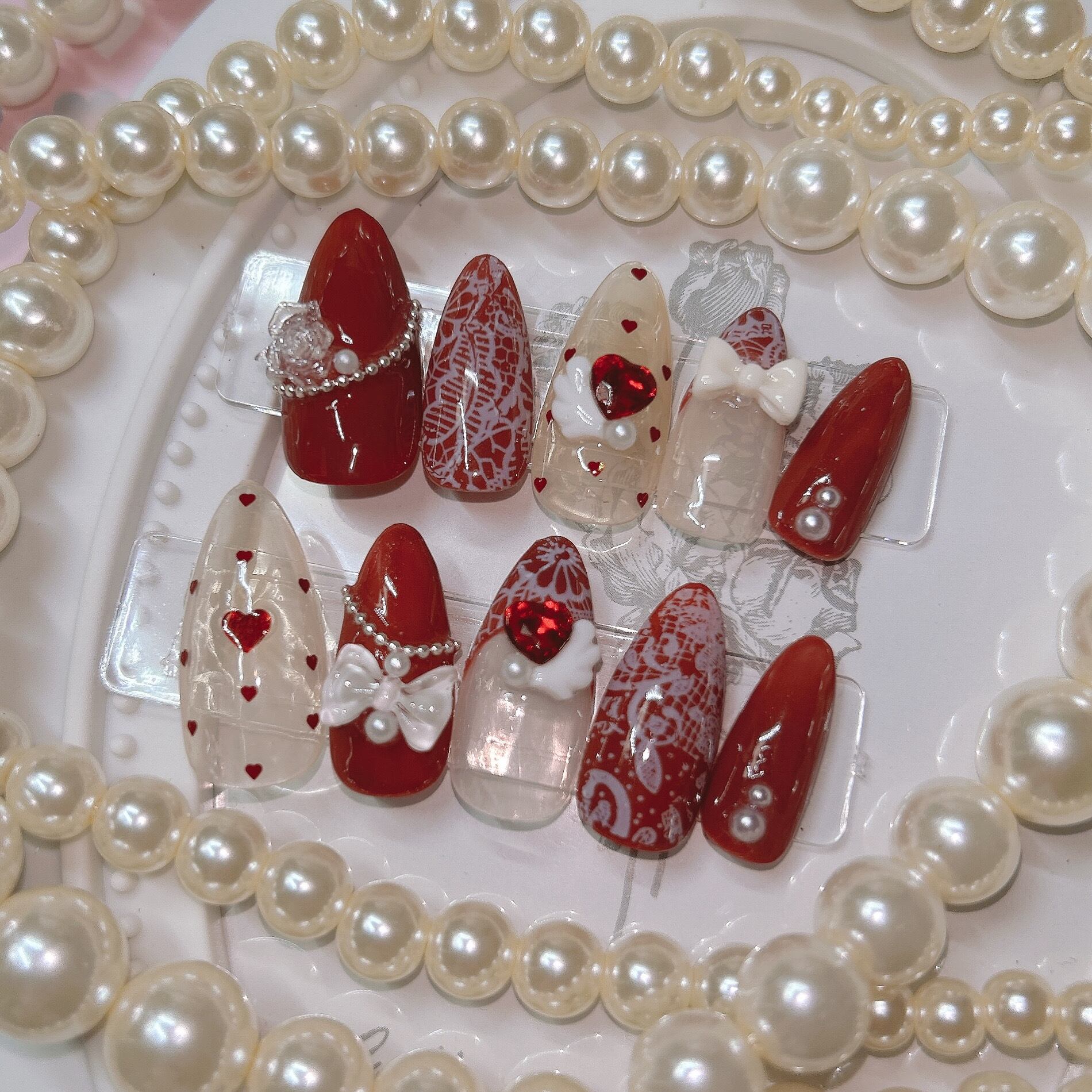 ネイルチップ(雪の花)No.79 | AZU Nail