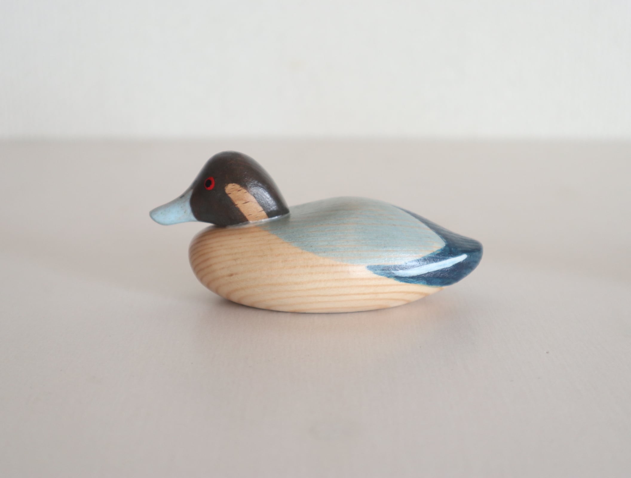 カモ ミニ デコイ decoy 木製 置物 | 工房西岡 woodcraft animals