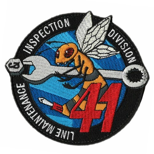 自衛隊グッズ 海上自衛隊 ワッペン 厚木航空基地 第4整補補給隊 第41機側隊パッチ 「燦吉 さんきち SANKICHI」