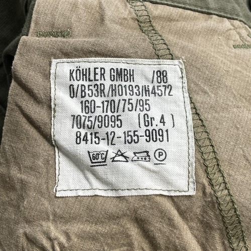 80-90s ドイツ軍 実物 モールスキン フィールドパンツ w35 詳細写真2