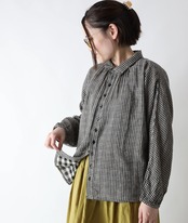 CUORE STORE/コットンダブルガーゼ ワイドシャツ