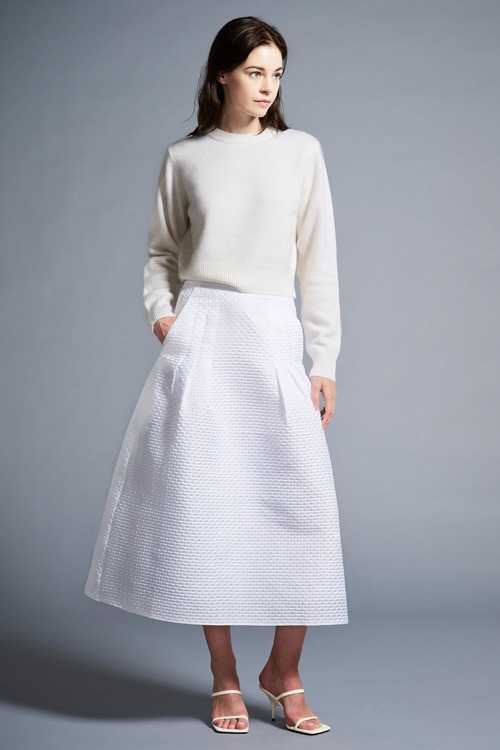 CLOVER COUTURE SKIRT WHITE