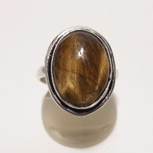 天然石タイガーアイのリング フリーサイズ　天然石リング のセール通販　6018R