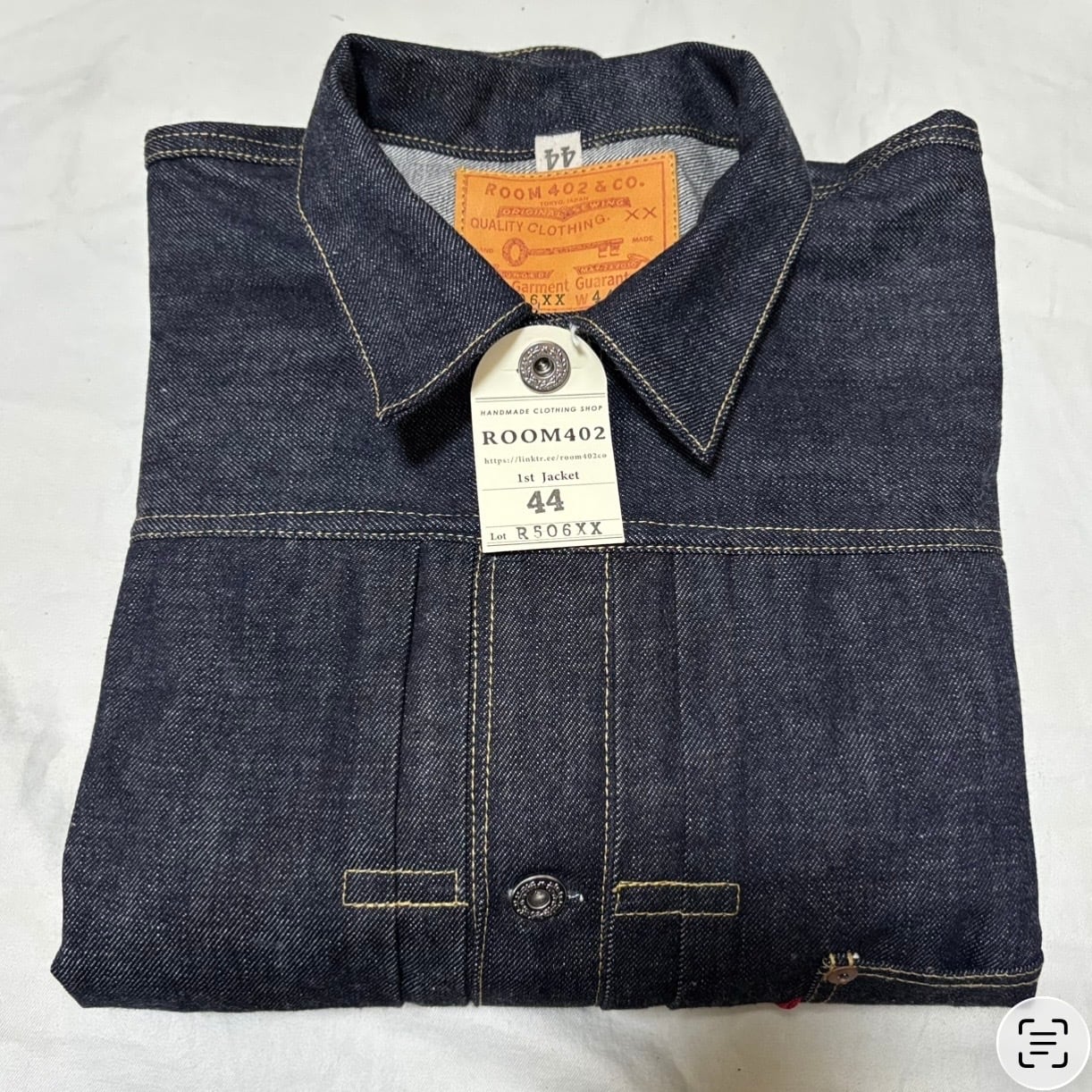 ハンドメイド 大戦モデル 44L 1st デニム Tバック R506XX WWⅡ