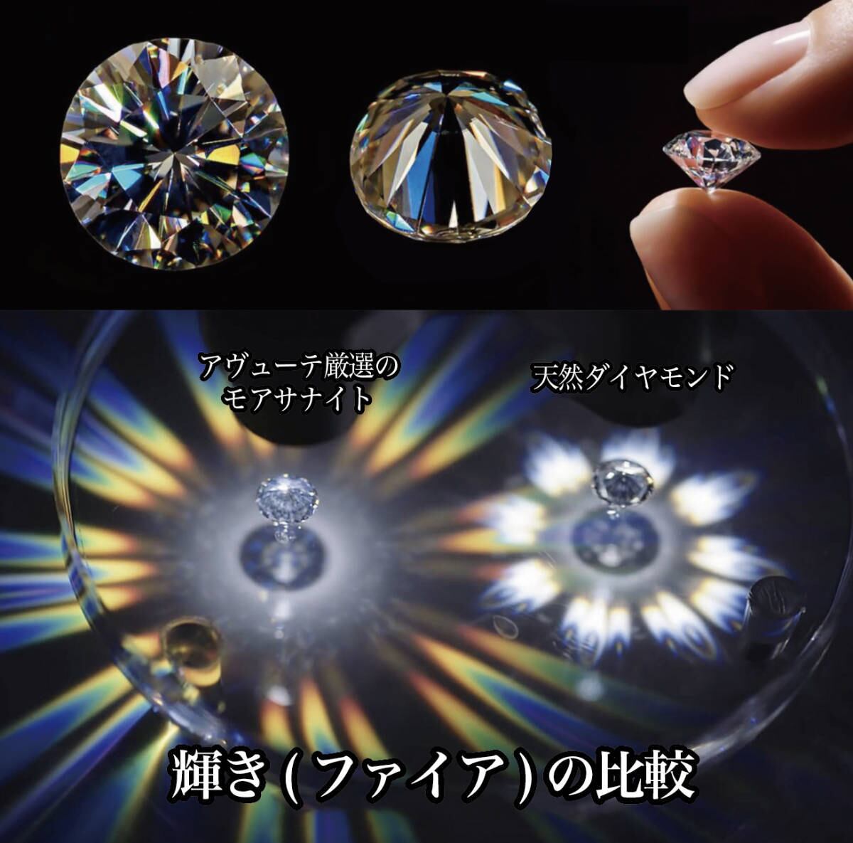 究極◇8mm 4ct モアサナイト 一粒ピアス ゴールド◇silver925 鑑別書