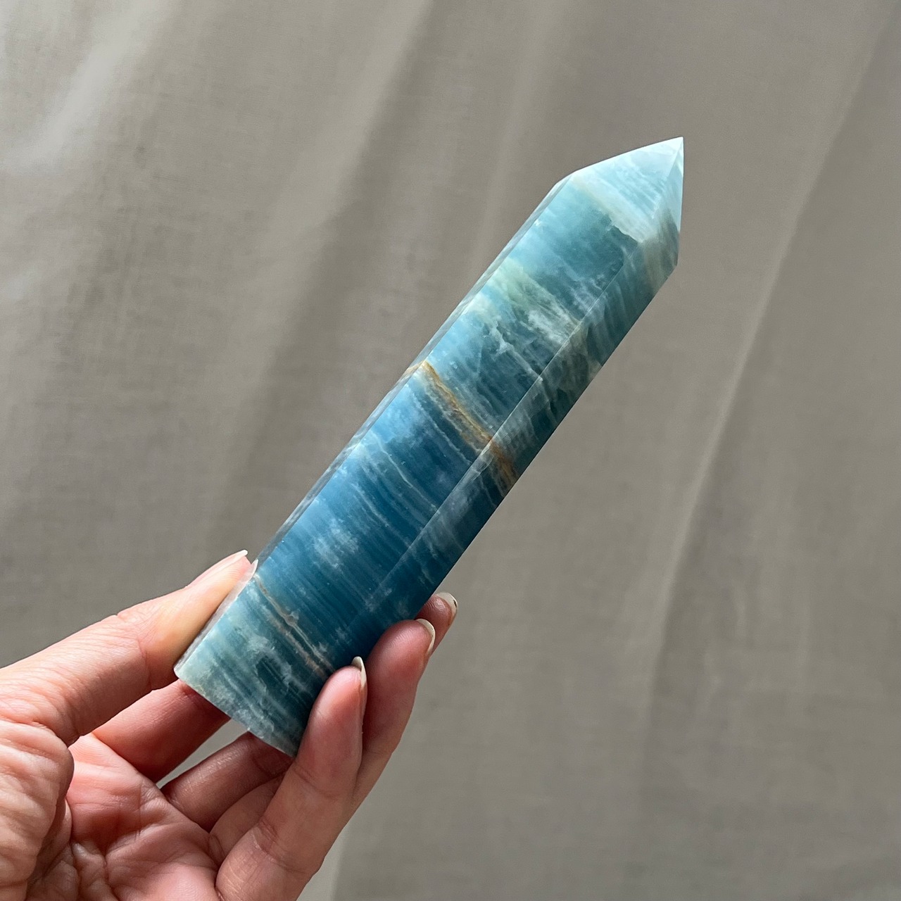 ブルーオニキスタワー0607*天然石ポイント*天然石インテリア*置き物