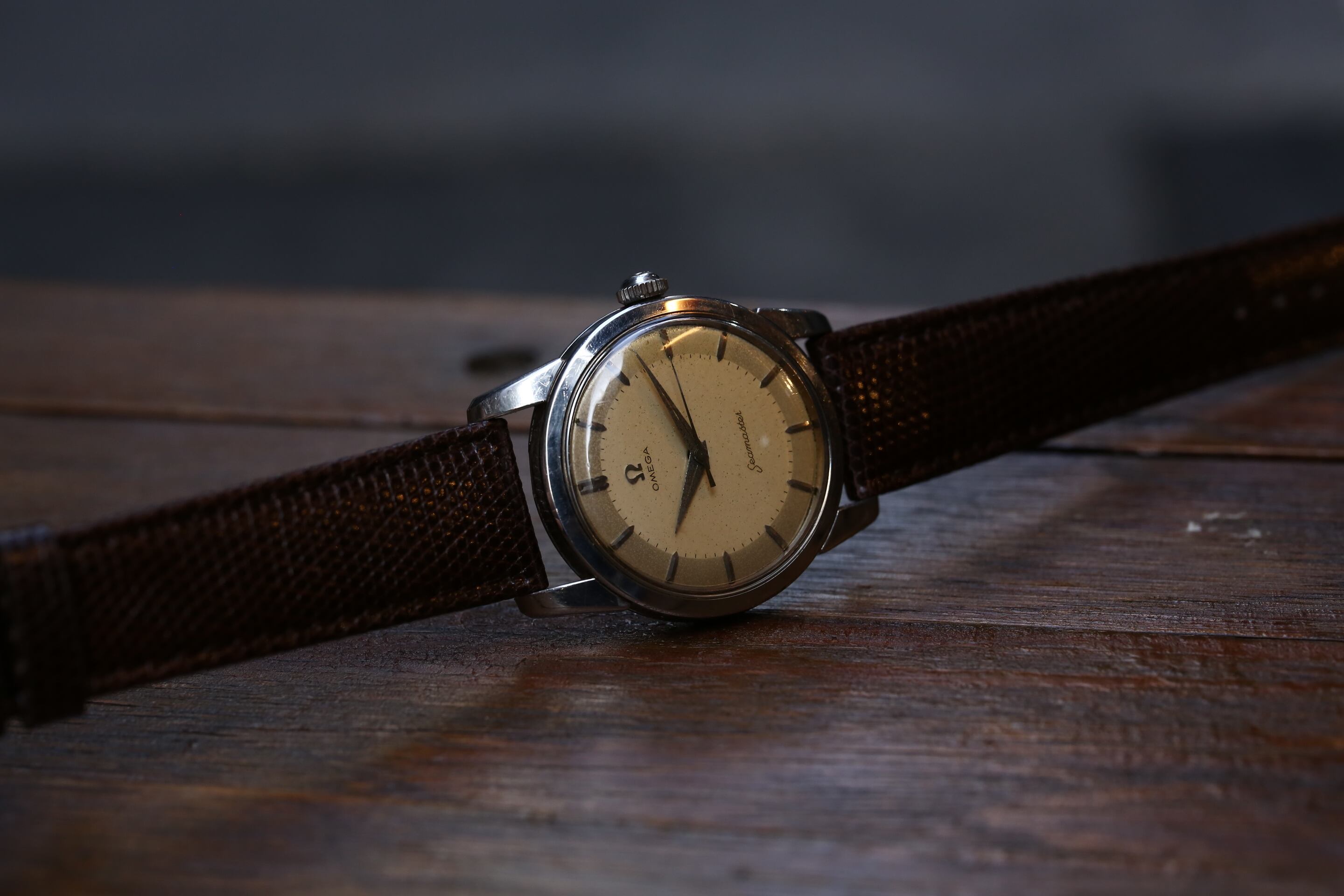 OMEGA】 1957 オメガ シーマスター エイジング2トーンダイヤル 下がりS