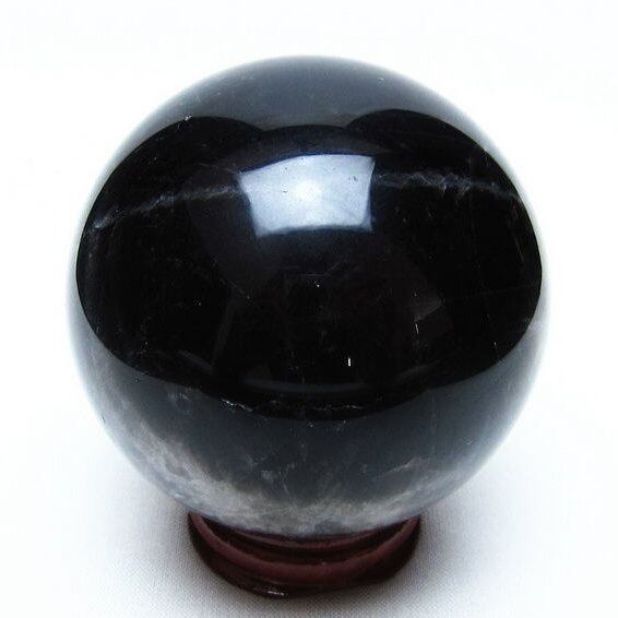 モリオン スフィア 黒水晶 丸玉 65mm 置物 原石 一点物 151-10343