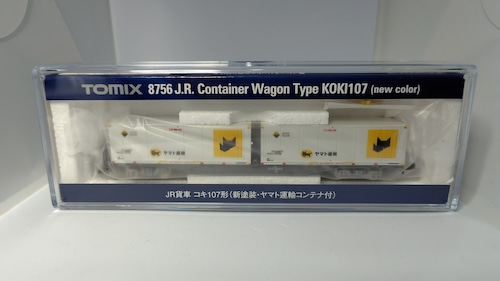 「新品」TOMIX 8756 JR貨車コキ107形(新塗装ヤマト運輸コンテナ付)