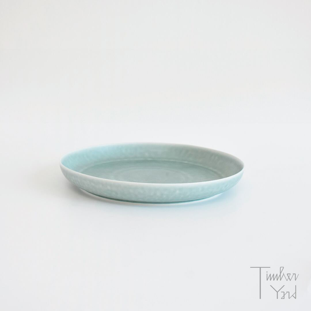 ONLINE限定】ReIRABO round plate 21.5cm / spring mint green