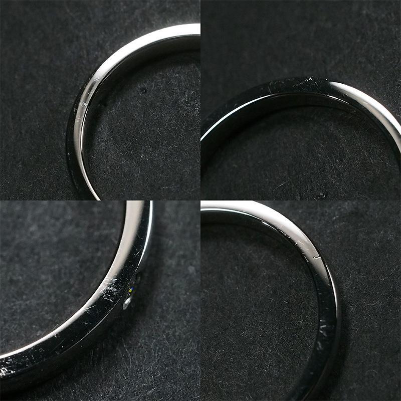 カルティエ Cartier ウェディング バンド リング 1Pダイヤモンド Pt950