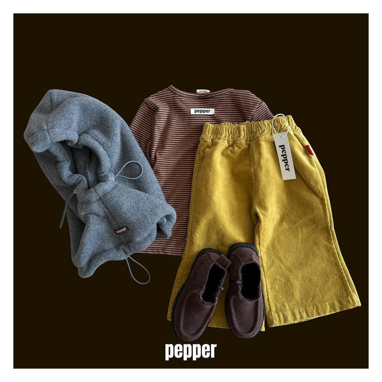 【取寄】PEPPER ソルトバラクラバ FREE｜冬服｜韓国子供服