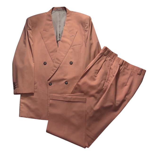 Ermenegildo Zegna salmon color double breasted suits set-up