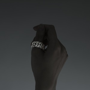 [egoistic series] intertwining of chain in chain ring [cyb8] / Y2406KHR5299