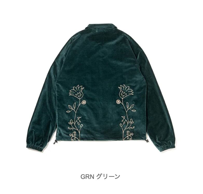 fourthirty】VELOUR COACH JACKET [ベロアー コーチ ジャケット]【430