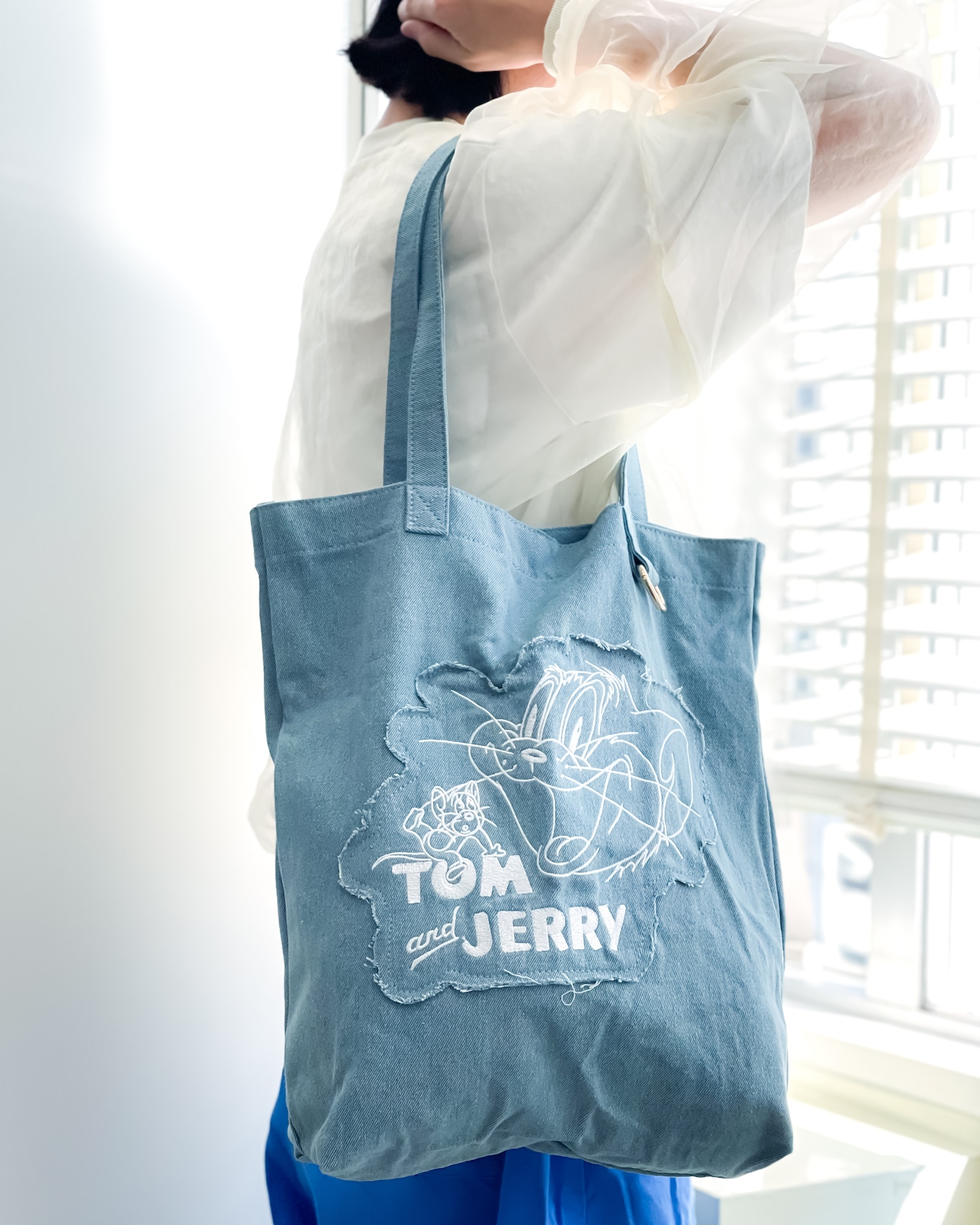 F241033_TOM and JERRY×Flapperデニムトート - 1