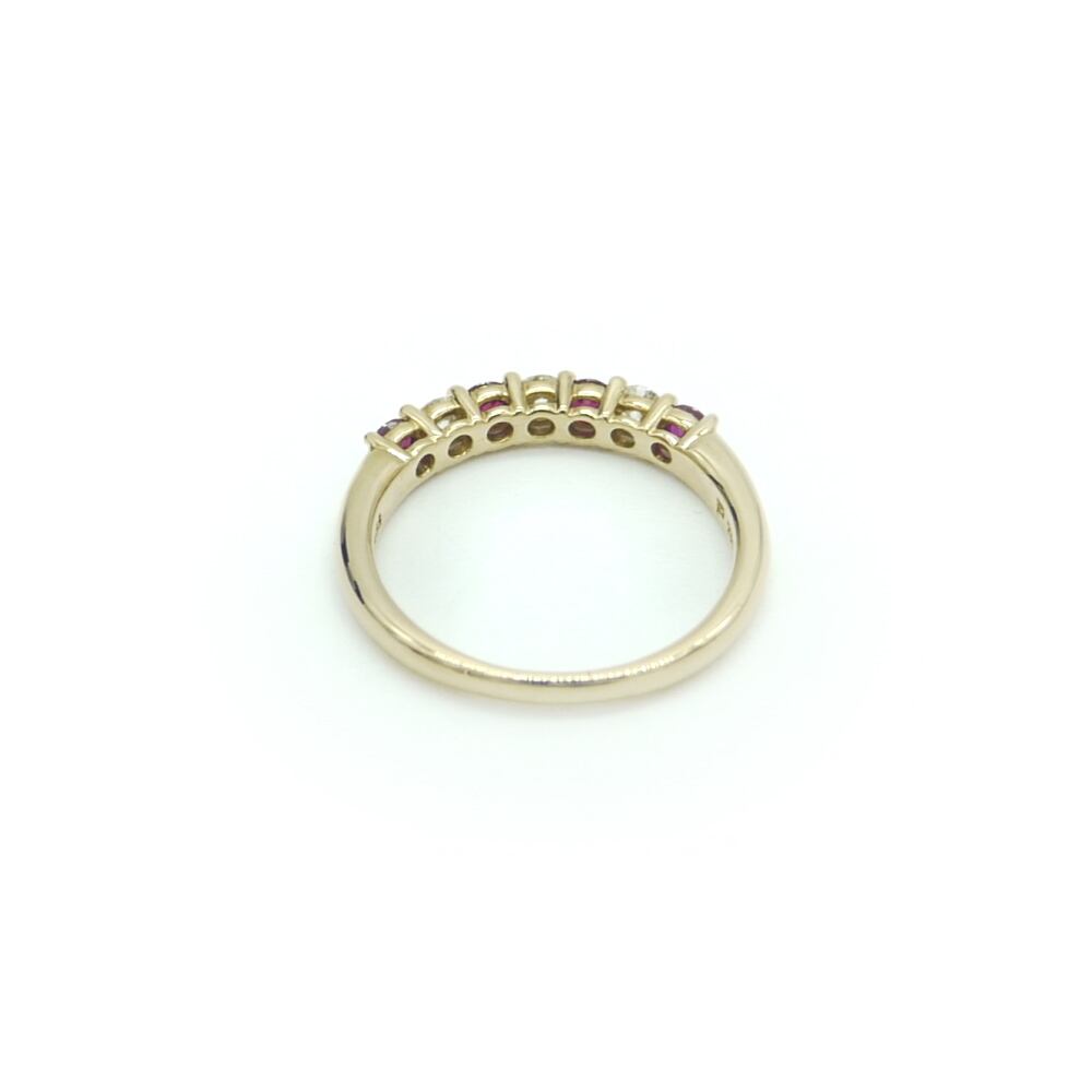 ポーラジュエリー K18 ルビー ダイヤモンド デザインリング 18金 指輪