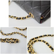 CHANEL シャネル ミニマトラッセ 20 ラムスキン シングルフラップ シングルチェーンバッグ ゴールド金具 1番台