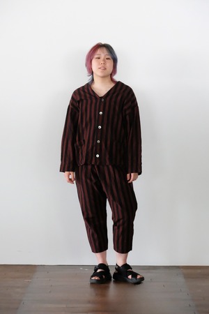 YAMMA　会津木綿ダボ袖ジャケット（ロング丈）　ADS-JK-L　