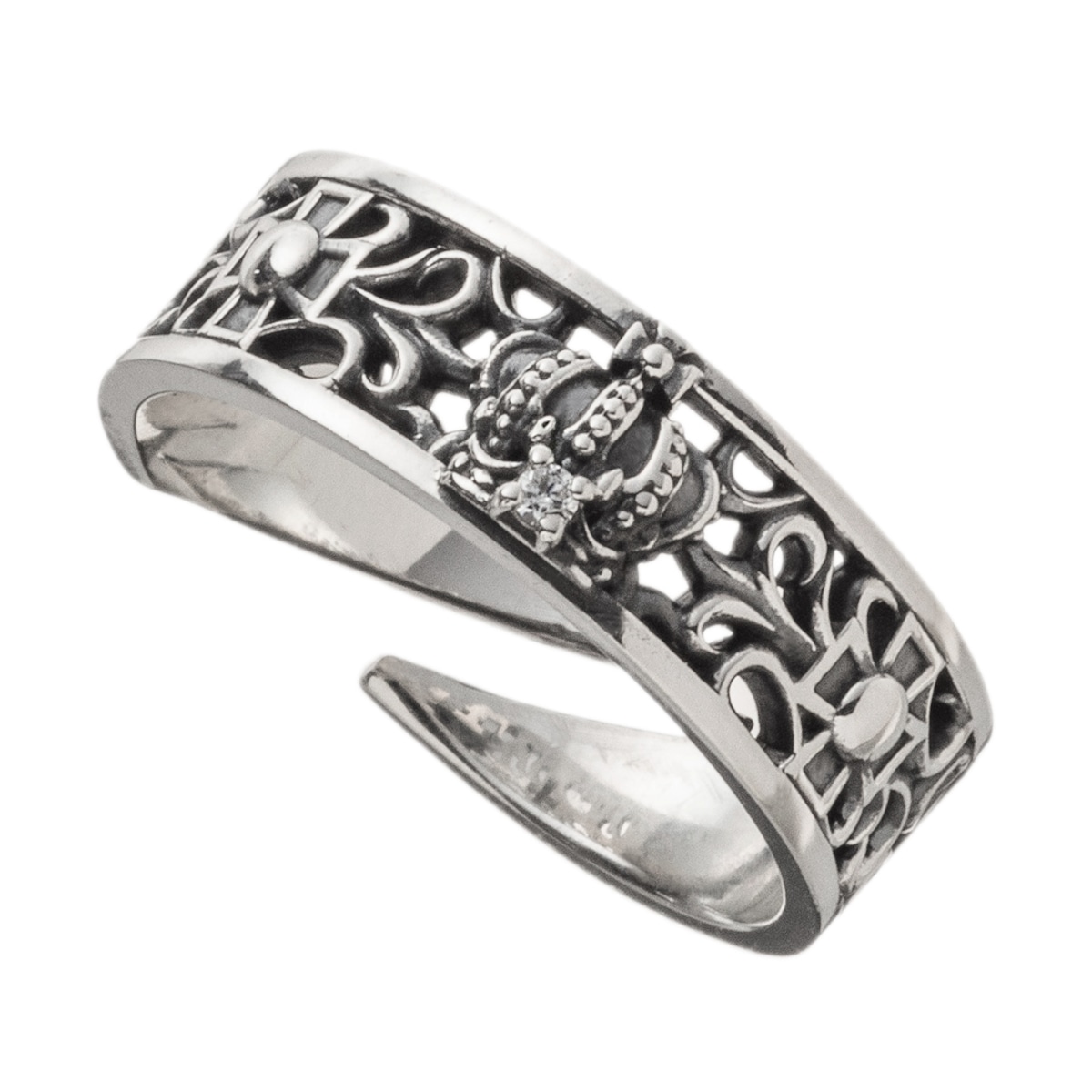 クラウンクロスリング シルバーリング AKR0017 Crown cross ring 