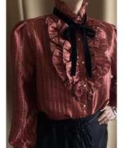 LELIC classical frill shirt-4999-9