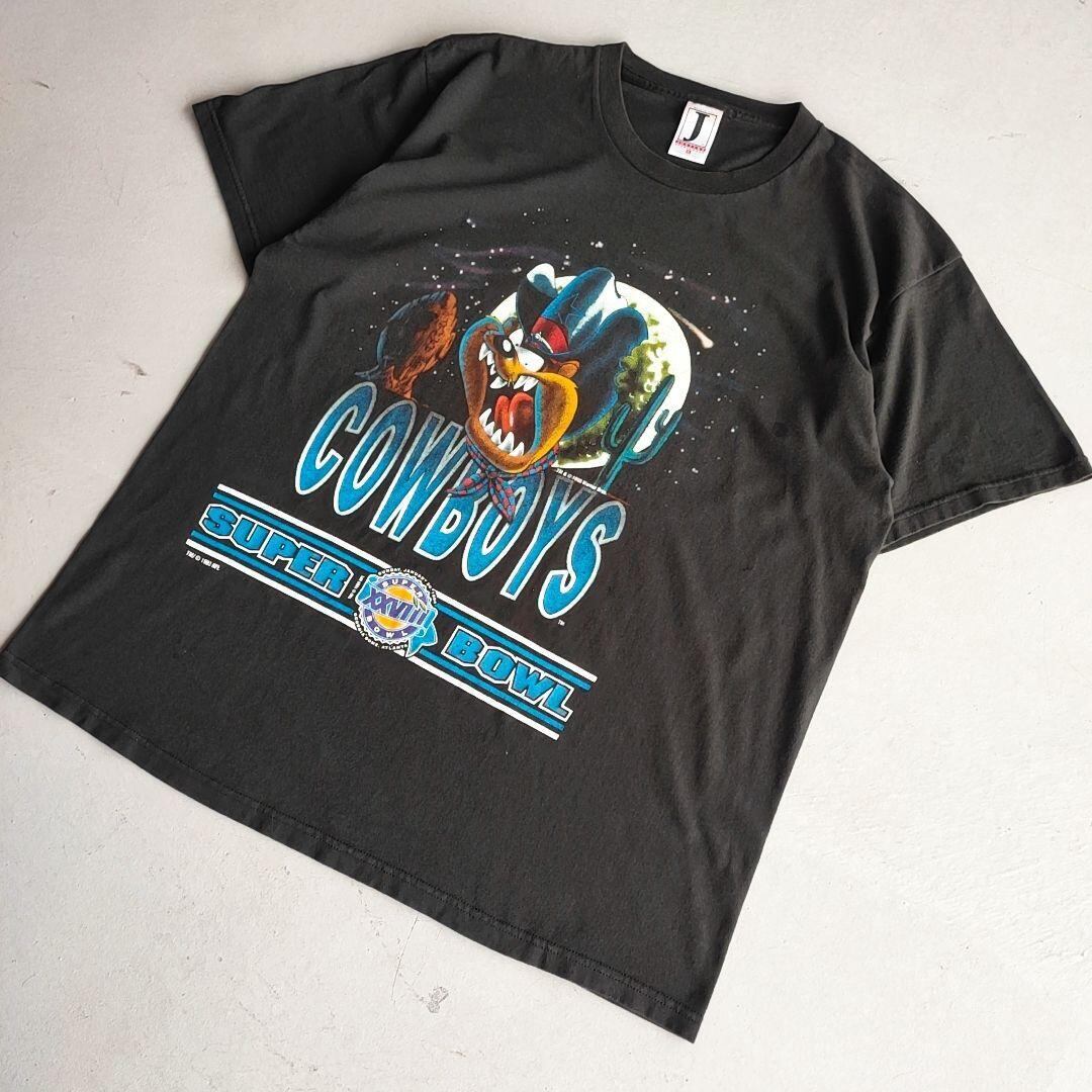 激レア 90's ヴィンテージ TAZ ルーニーテューンズ カウボーイズTシャツ