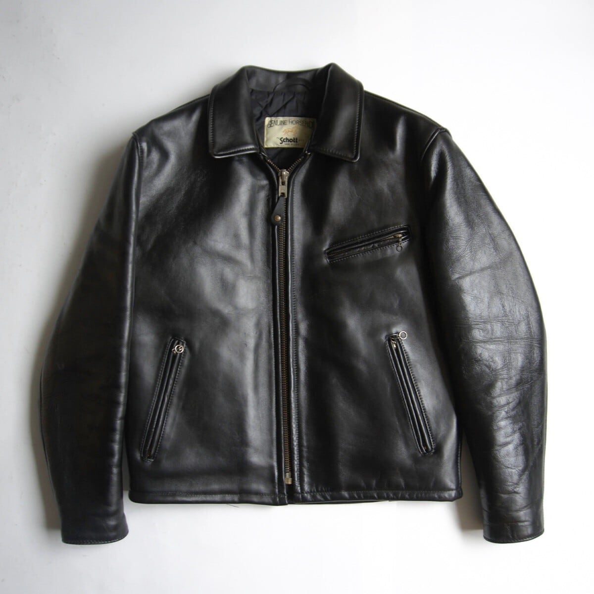 美品/ビッグサイズ】SCHOTT【618/ダブルライダース ジャケット】48
