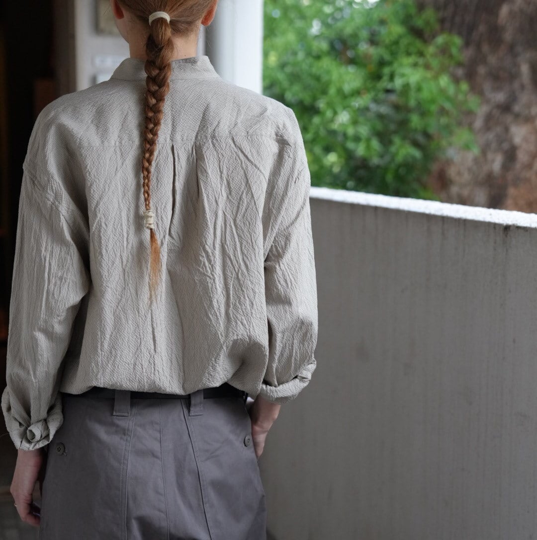 ts(s)ティーエスエスCotton*Ramie*Silk Seersucker Cloth -Baggy Fit