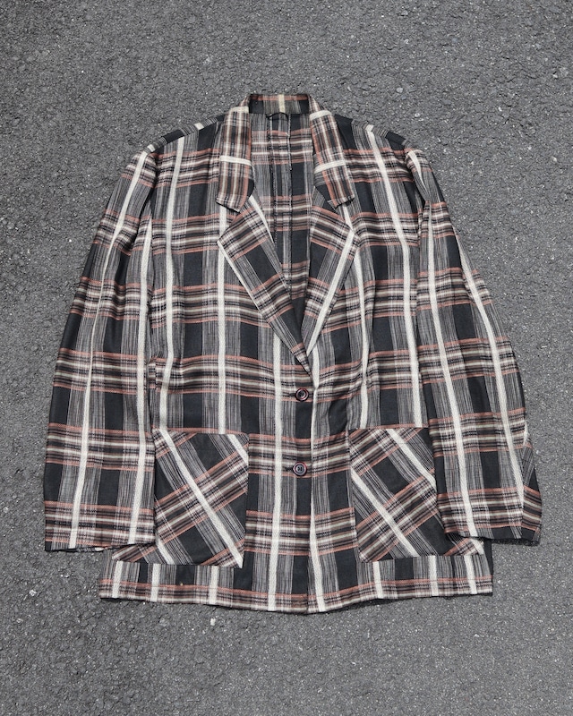 Classic Check Linen-like Tailored