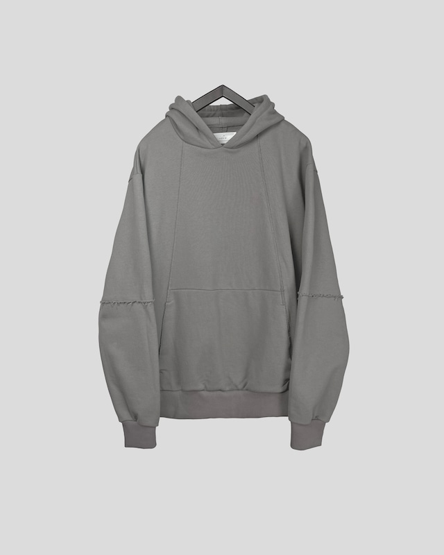 ASKYY / RIB HOODIE / GREYSH KHAKI