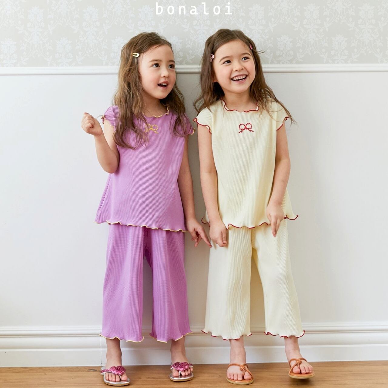 «sold out»«bonaloi» ワッフルセットアップ 2colors