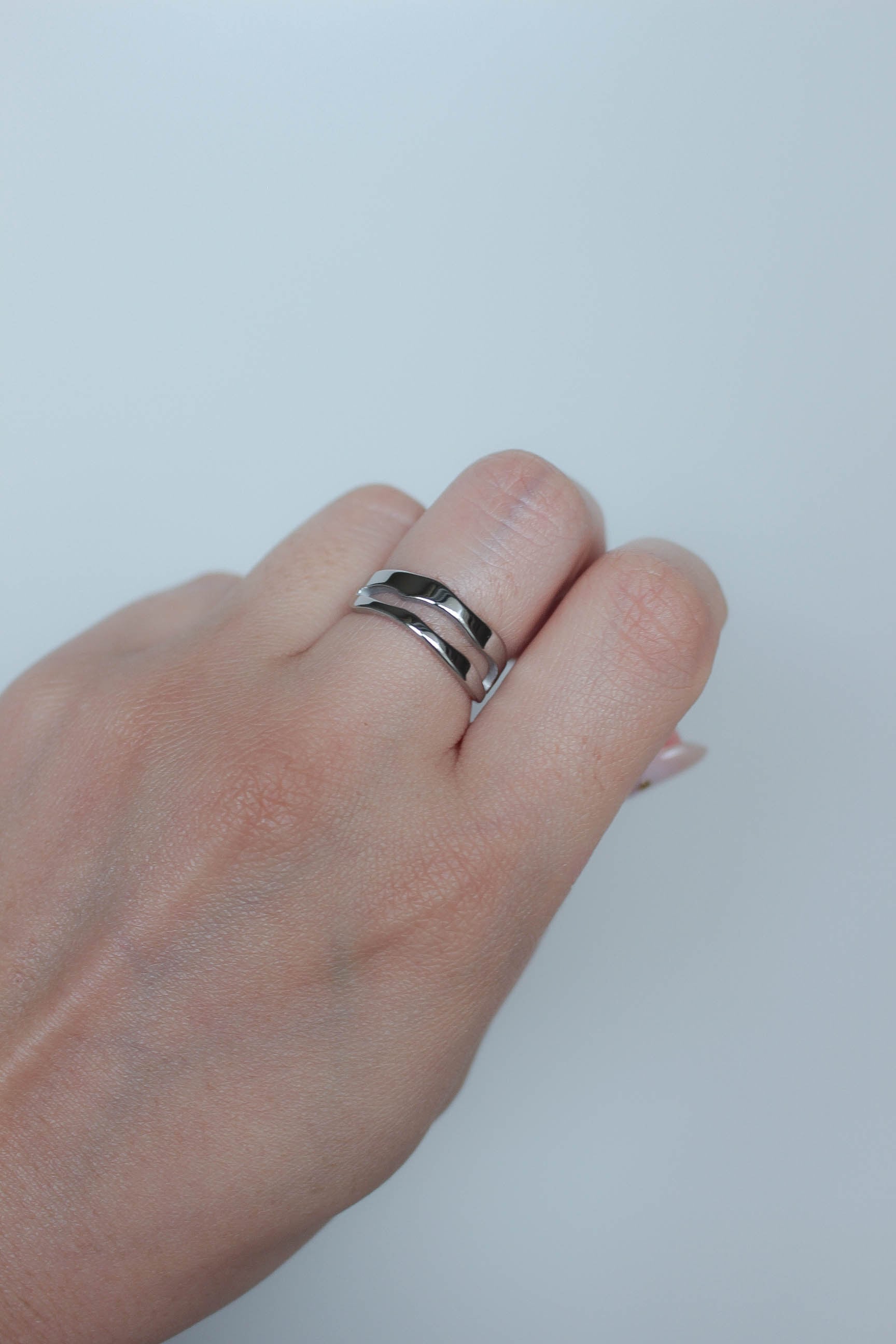 Split Line Ring | ebine(エビネ)|金属アレルギー対応アクセサリー