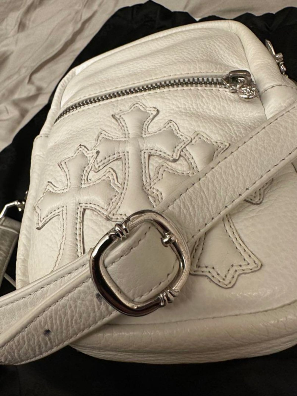 CHROME HEARTS クロムハーツ TAKA mini ショルダーバッグ ホワイト