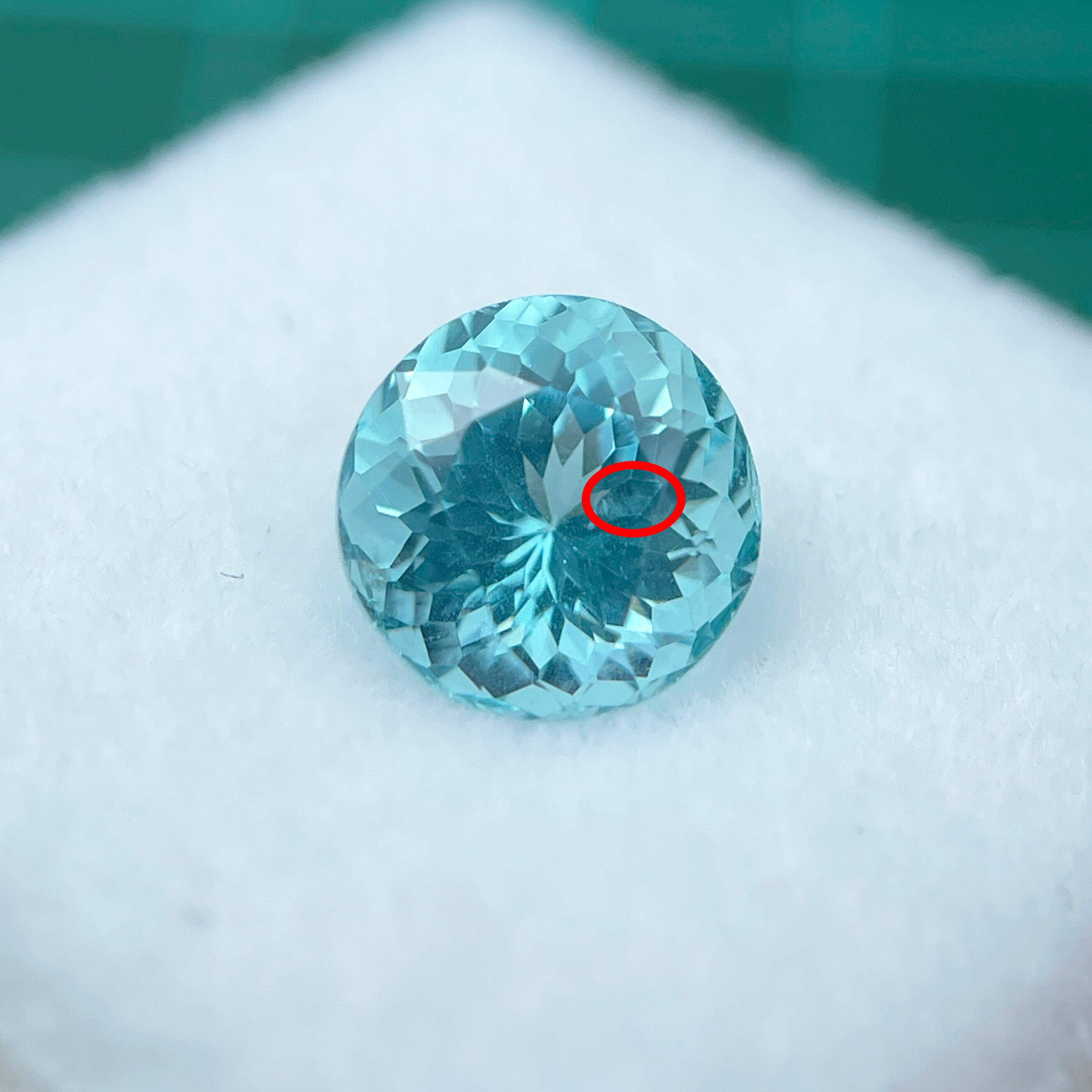 ◇加工可 ソ付 アパタイト 1.492ct ルース ラウンド ミント パライバ