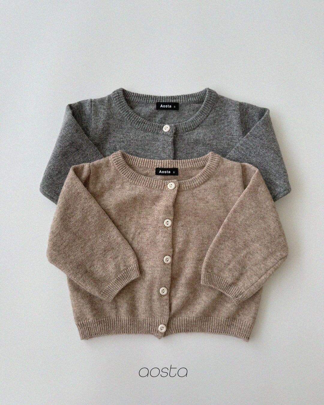 【予約】aosta Knit cashmere cardigan