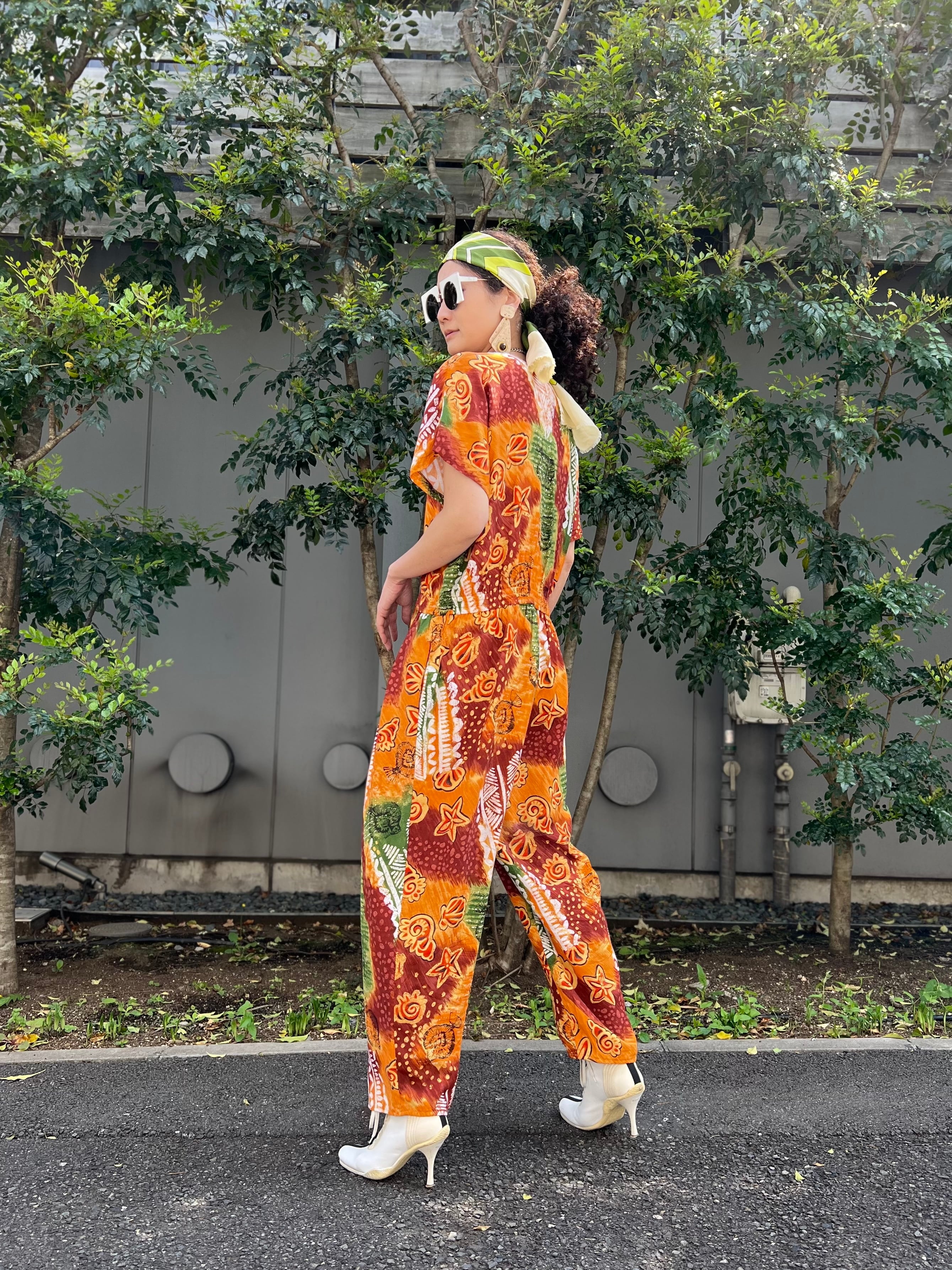 新品 ラッセルノ RAIN JUMP SUITS サイズ 6 オレンジ Mens Motorcycle Rain Overalls Waterproof Hooded Raincoat