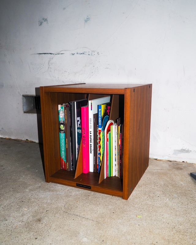 cbs sony record wooden box