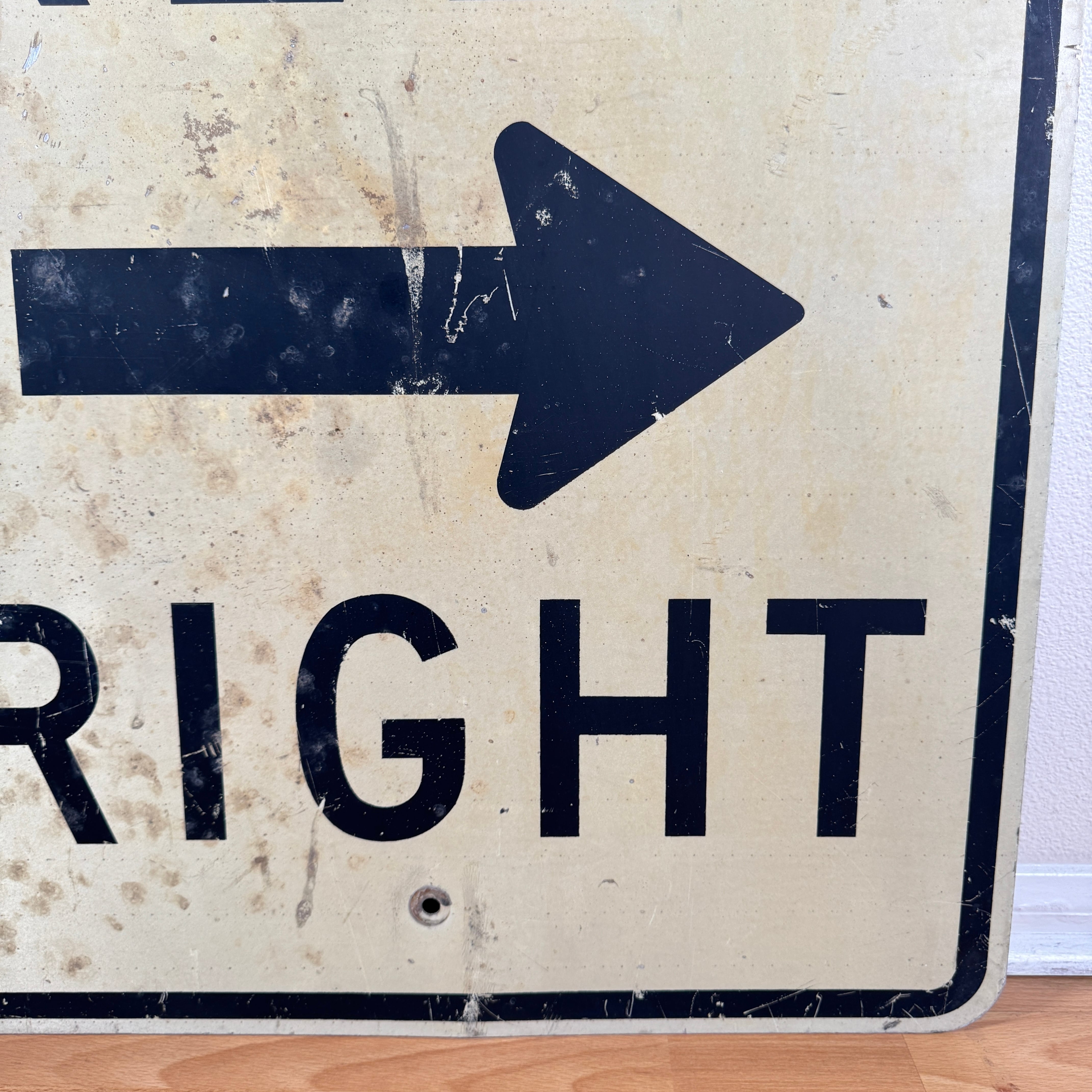 道路標識◆道路看板◆トラフィックサイン◆ロードサイン◆KEEP RIGHT ONE WAY 1 アメリカンロードサイン トラフィックサイン 道路標識