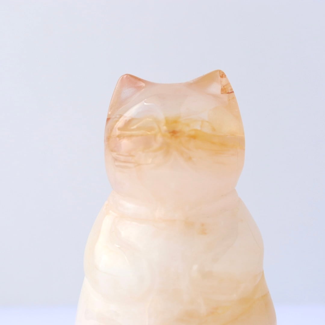 ヘマタイトインクォーツのねこ