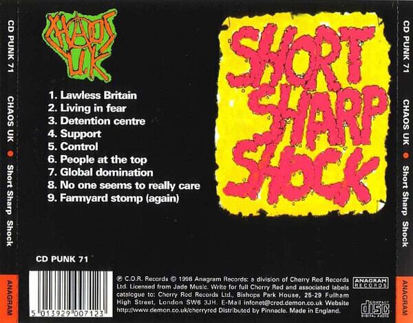 Chaos U.K – Short Sharp Shock Chaos UK - Short Sharp Shocked | Rough Trade - (LP - Clear