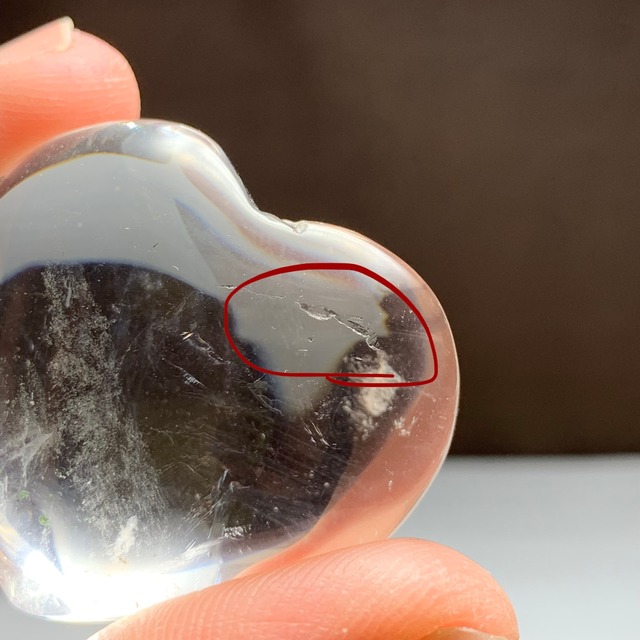 19.天使の梯子☆水晶☆エンジェルラダー 珍しいハートモチーフ♪