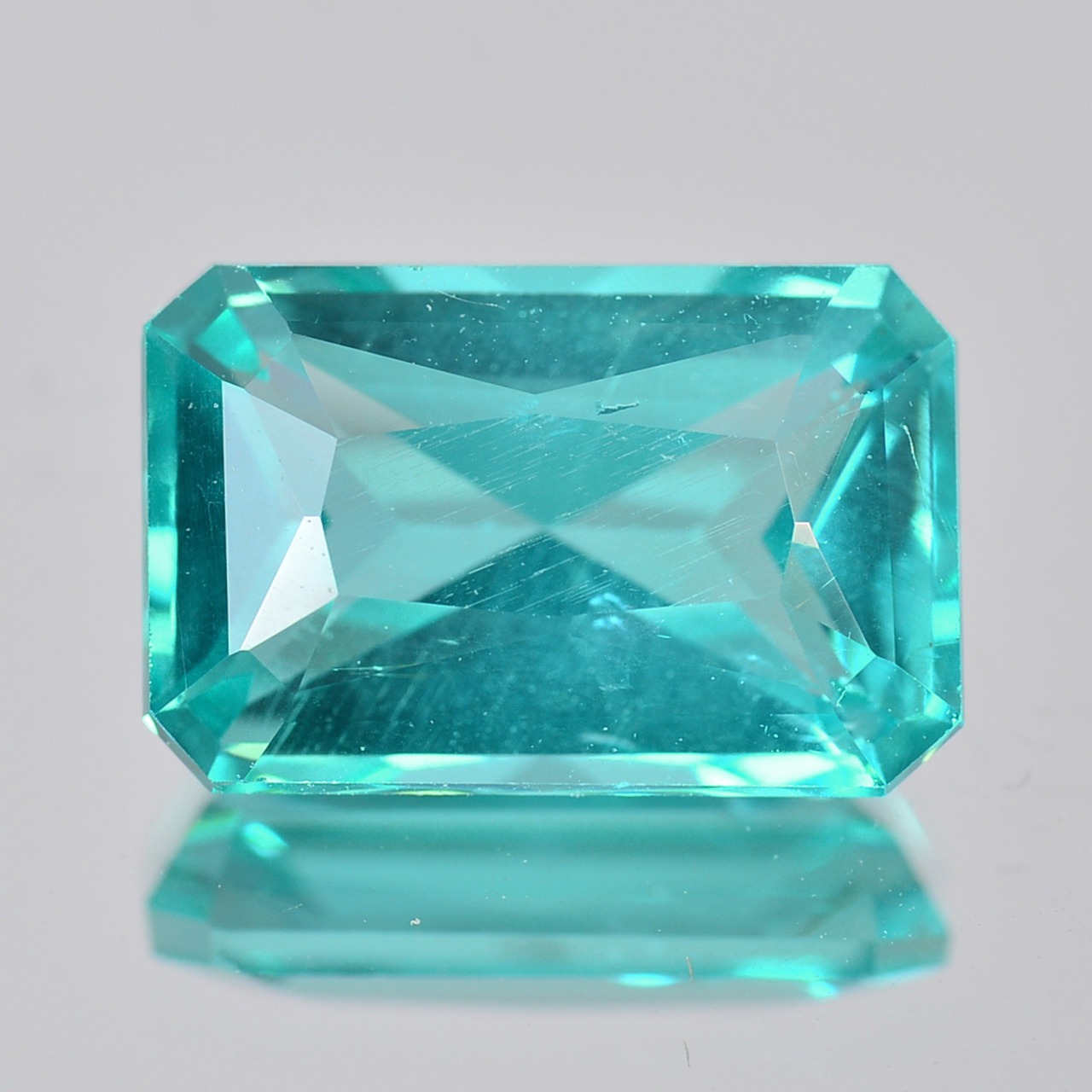 ◆ソ付 アパタイト 1.631ct ルース ラディアント パライバ カラー